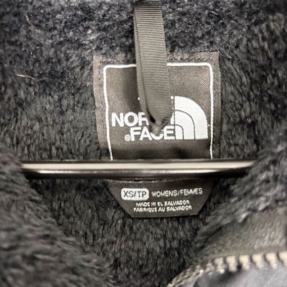 The North Face Black Fuzzy Zip Up Women's Size XS - Picture 3 of 14